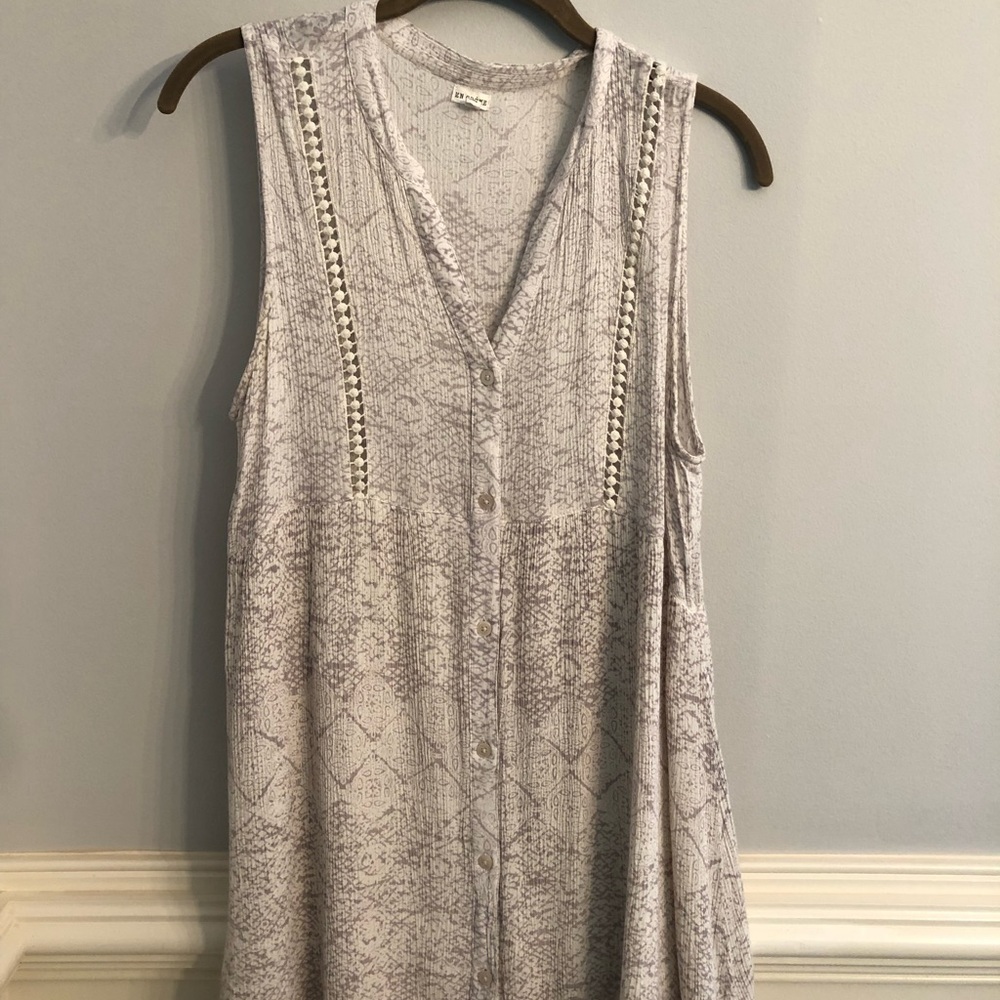 Tunic button up top